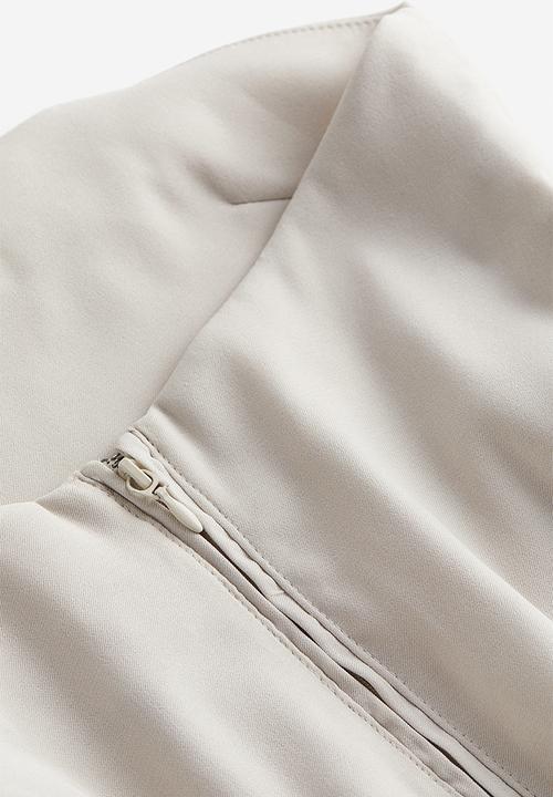 H&M - Gathered corset top - light beige