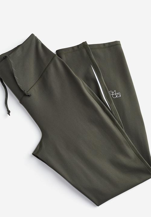 H&M - Drymove™ running leggings - dark khaki green
