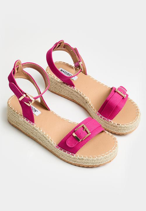 Madison® - Lettie espadrille sandal - fuschia
