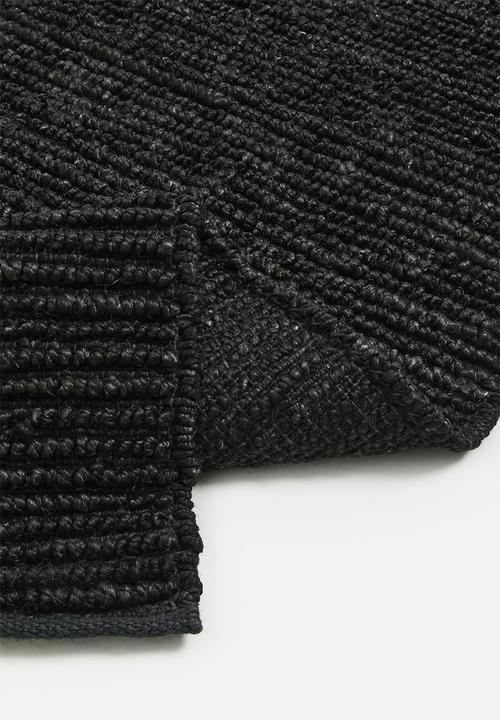 Sixth Floor - Hand Woven Chunky Jute Rug - Midnight