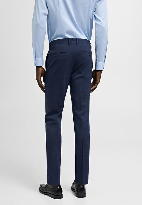 MANGO - Trousers paris - medium blue