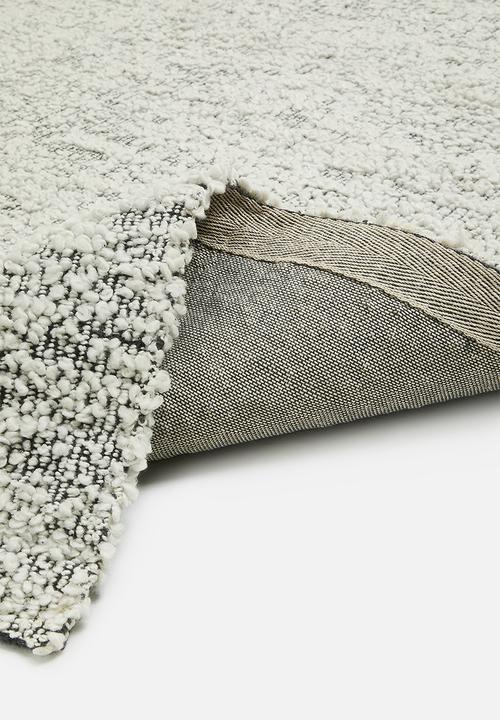 SF Collection - Handwoven Textured Salt & Pepper Rug