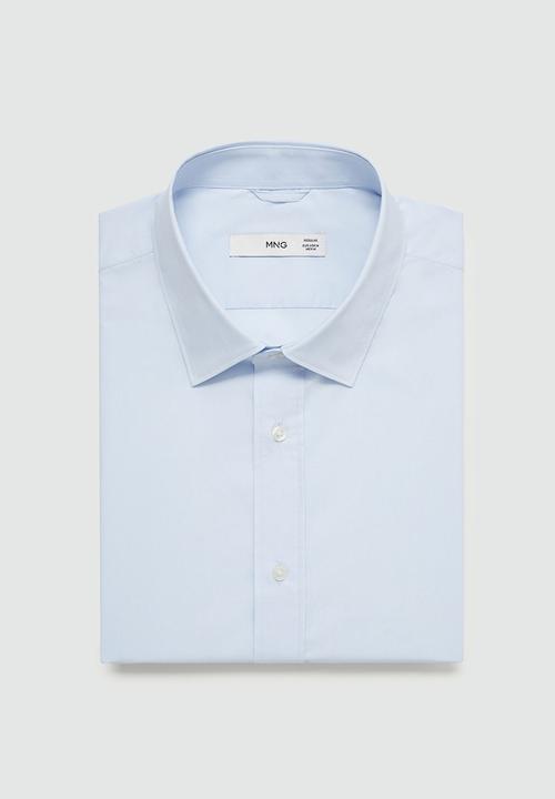 MANGO - Shirt como - sky-blue