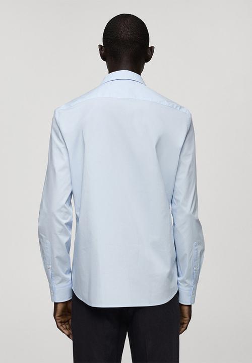 MANGO - Shirt como - sky-blue
