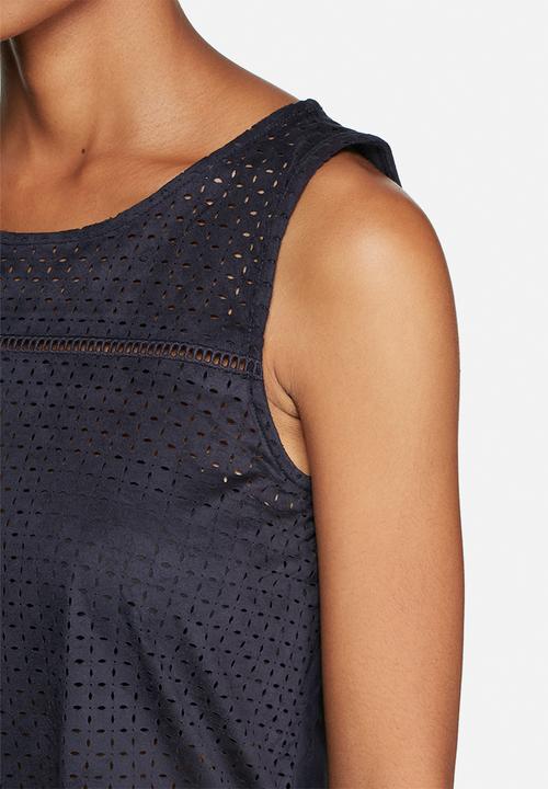 ONLY - Macy Faux Suede Lazercut Top