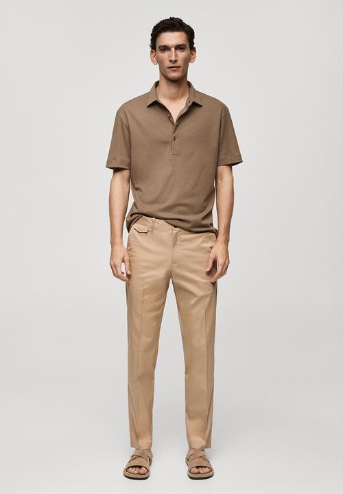 MANGO - Trousers mayol - beige