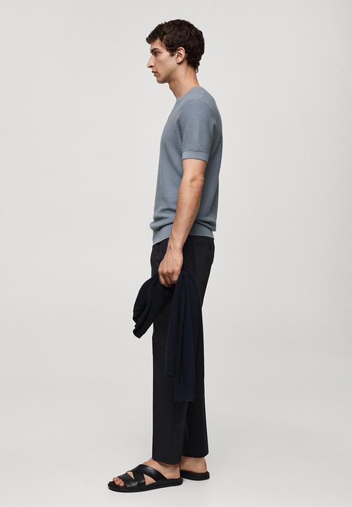 MANGO - T-shirt flew - sky blue