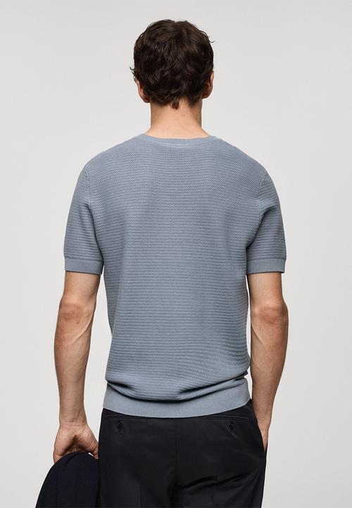 MANGO - T-shirt flew - sky blue