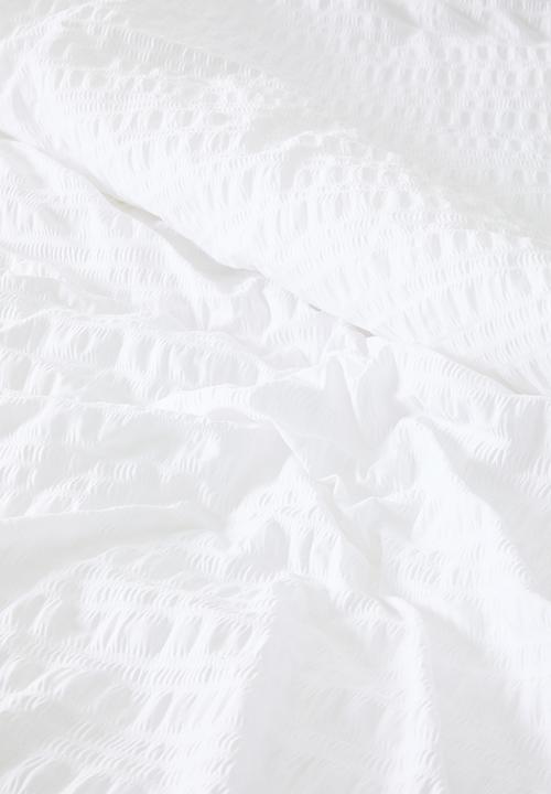 Sixth Floor - Seersucker quilt - White