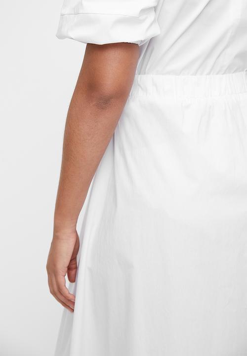 Superbalist - Co-ord poplin maxi skirt - white