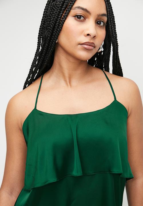 Superbalist - Foldover strappy cami - emerald