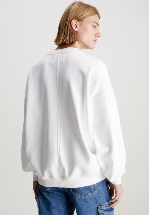 Calvin Klein - Archival Monologo Crew Neck - Bright White