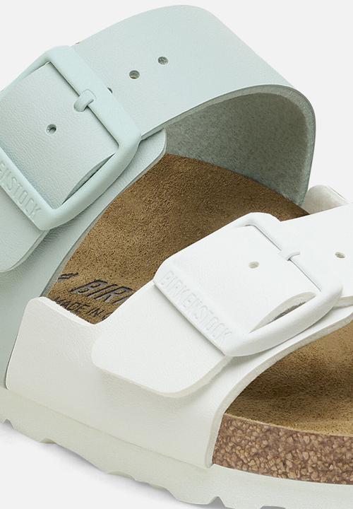 Birkenstock - Arizona split narrow - white & surf green