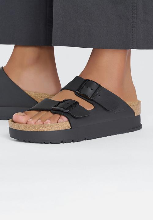 Birkenstock - Arizona platform narrow - black