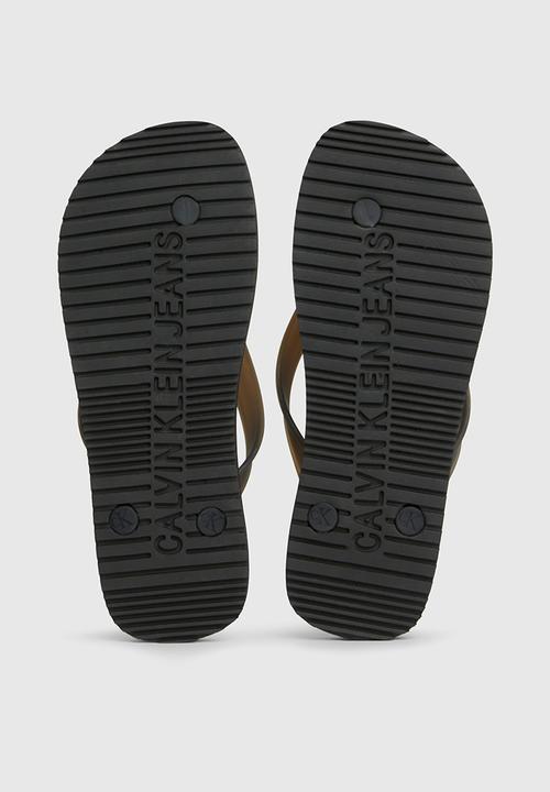 Calvin Klein - Beach monologo flip flop - black