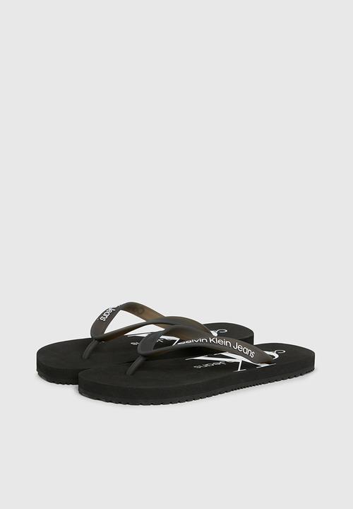 Calvin Klein - Beach monologo flip flop - black