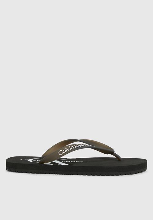 Calvin Klein - Beach monologo flip flop - black
