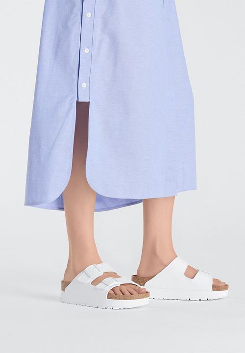 Birkenstock - Arizona platform narrow - white