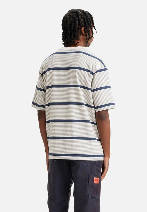 Levi’s® - Short sleeve workwear tee beam stripe spellbound - grey & blue