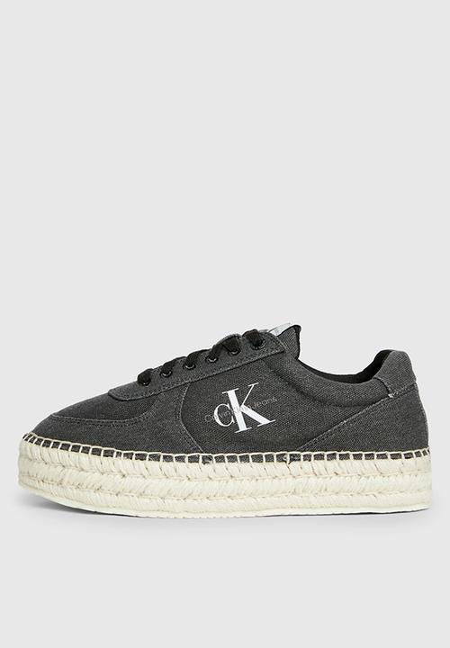 Calvin Klein - Espadrille sneaker - black salt & pepper