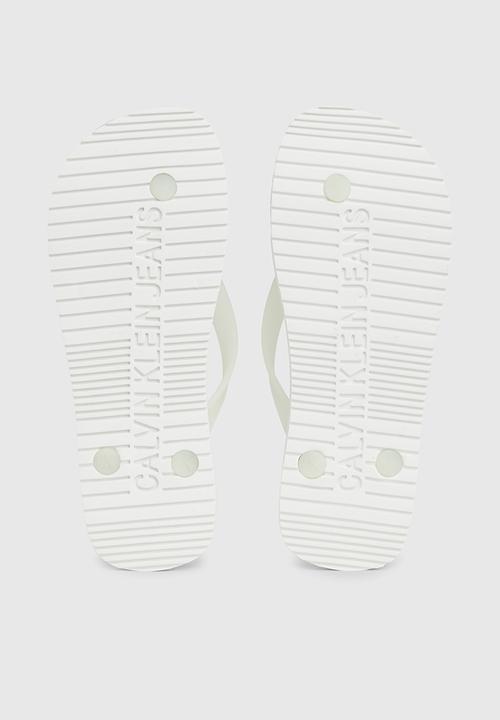 Calvin Klein - Beach monologo flip flop - white