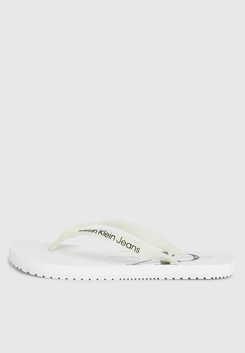 Calvin Klein - Beach monologo flip flop - white