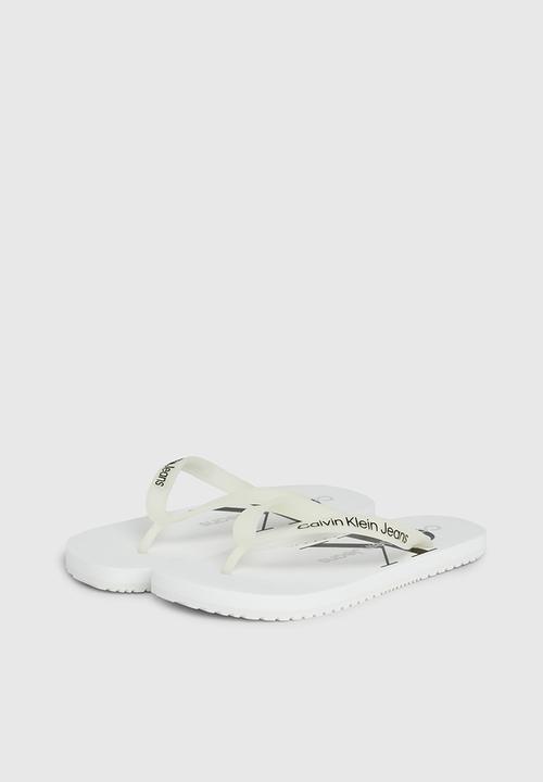 Calvin Klein - Beach monologo flip flop - white