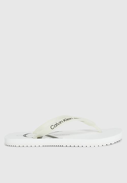 Calvin Klein - Beach monologo flip flop - white