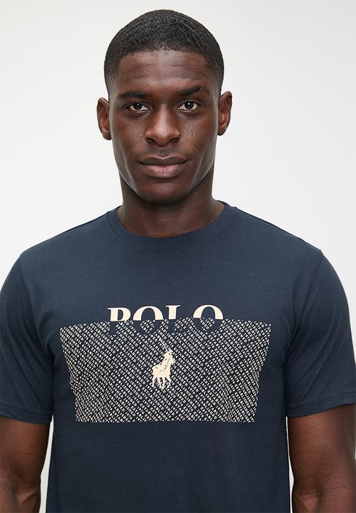 POLO - Nick Logo Block Printed Short Sleeve Tee - Navy