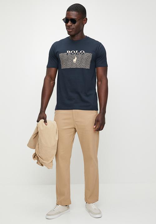 POLO - Nick Logo Block Printed Short Sleeve Tee - Navy