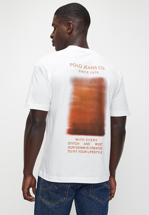 POLO - Tumelo Pjc Back Print Short Sleeve Tee - White