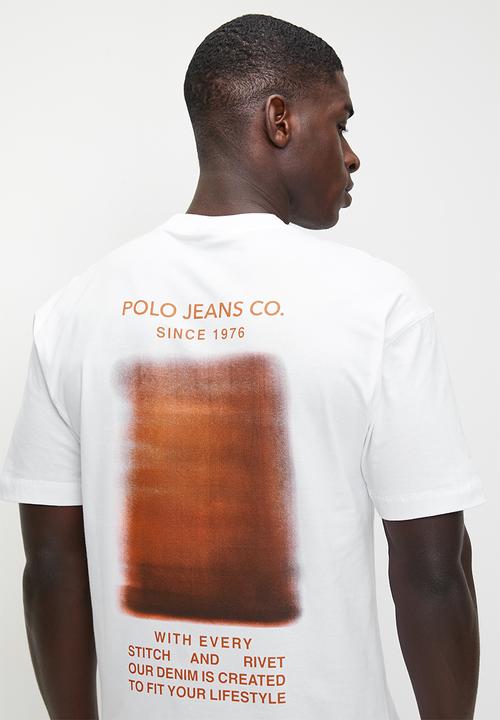 POLO - Tumelo Pjc Back Print Short Sleeve Tee - White