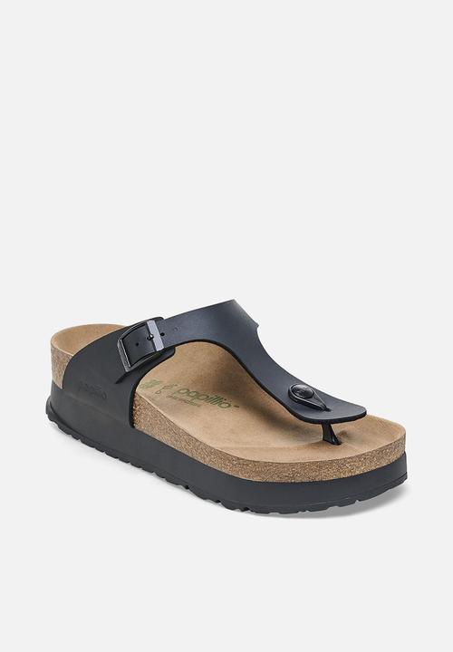 Birkenstock - Gizeh platform regular - black