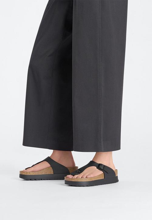 Birkenstock - Gizeh platform regular - black