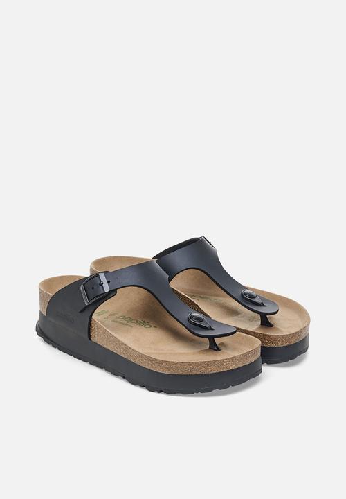 Birkenstock - Gizeh platform regular - black