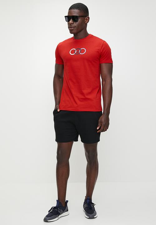POLO - Fezile Sport Logo Short Sleeve Tee - Red