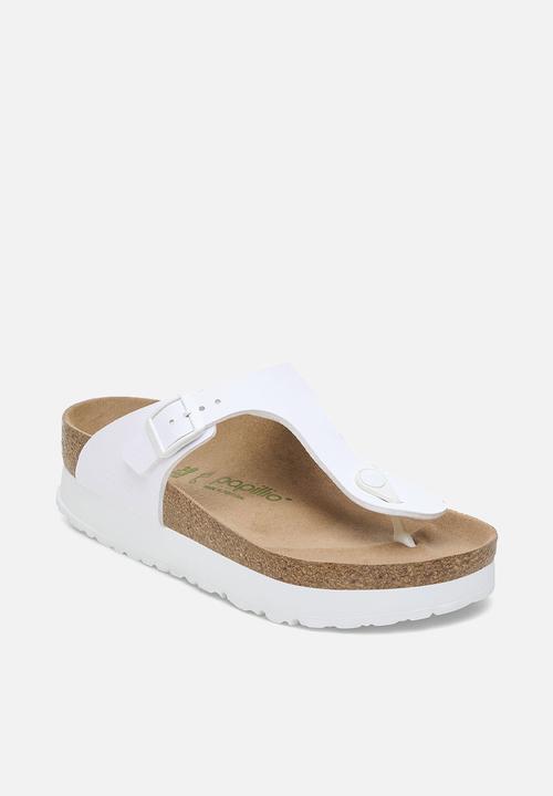 Birkenstock - Gizeh platform regular - white