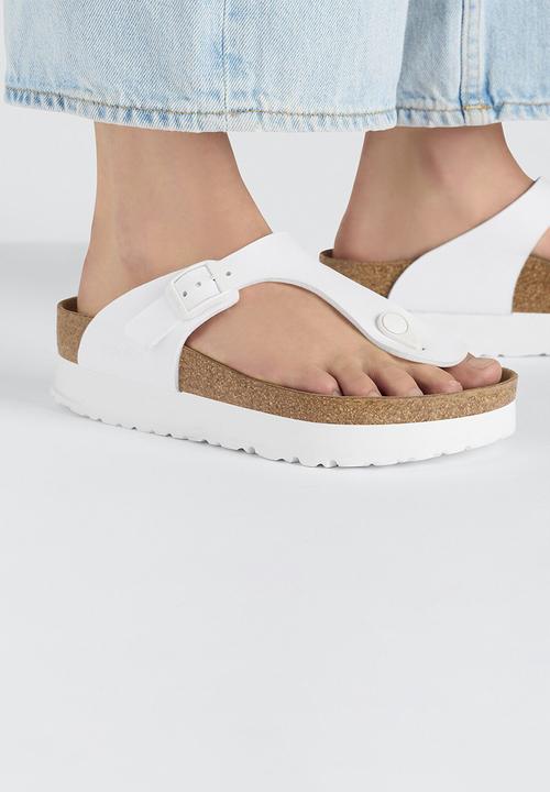 Birkenstock - Gizeh platform regular - white
