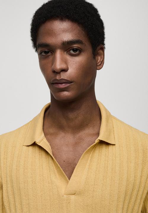 MANGO - Polo shirt creto - yellow