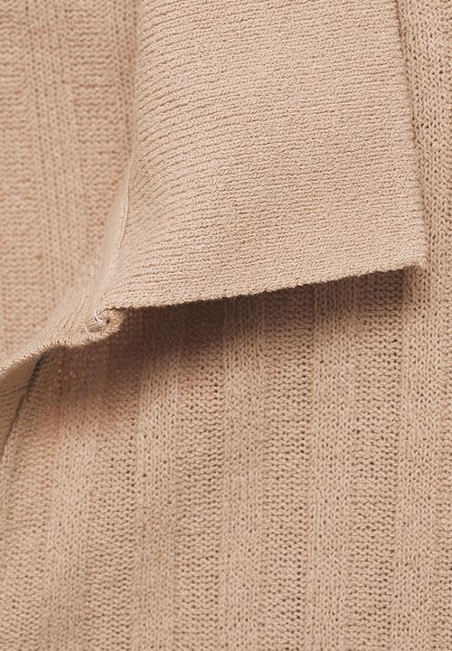 MANGO - Polo shirt creto - beige