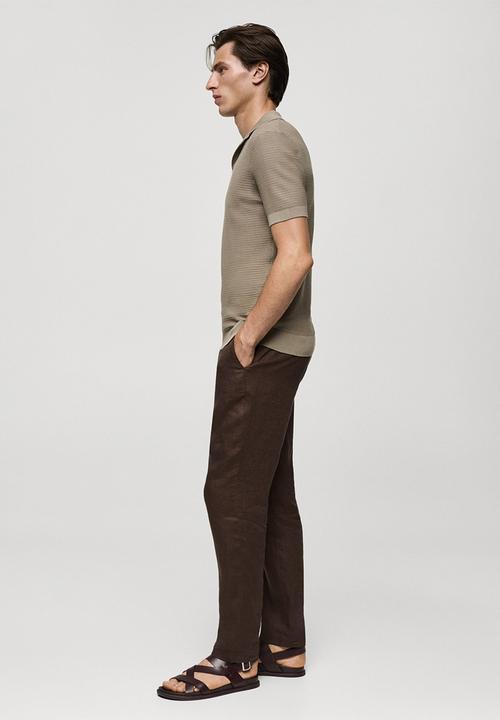 MANGO - Polo shirt flew - dark green