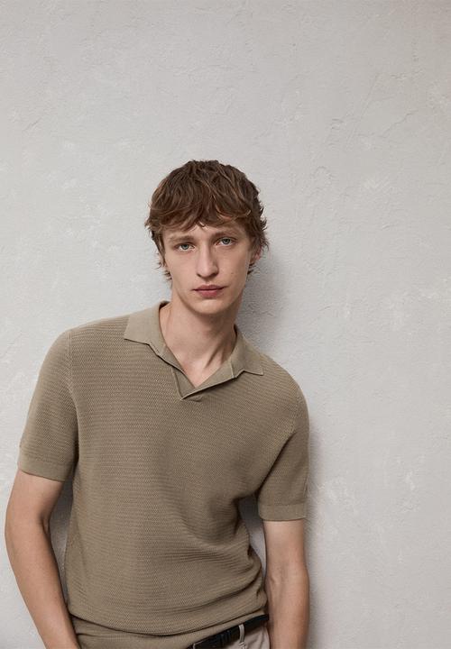 MANGO - Polo shirt flew - dark green