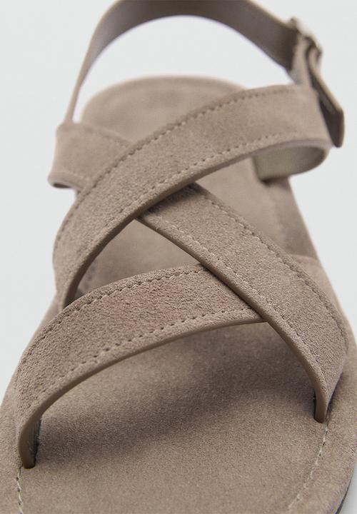 MANGO - Sandals romana-35 - medium brown