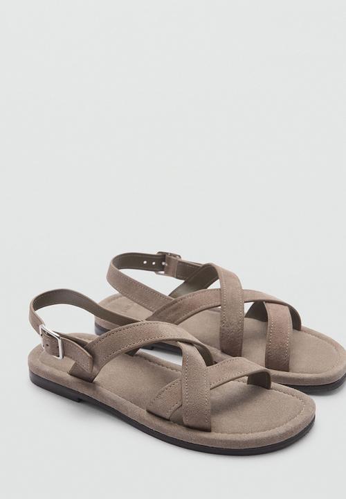 MANGO - Sandals romana-35 - medium brown