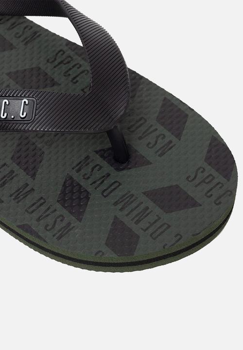 S.P.C.C - Fisk Flip Flops - Dark Fatigue