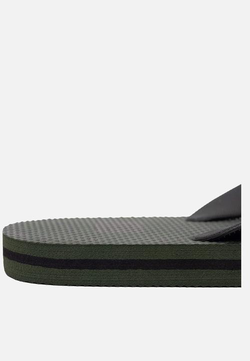 S.P.C.C - Fisk Flip Flops - Dark Fatigue