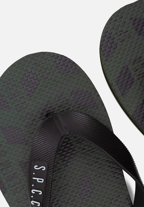 S.P.C.C - Fisk Flip Flops - Dark Fatigue