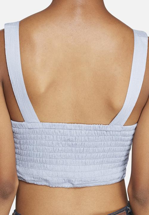 MINKPINK - Sweet Pea Tie Front Crop Top