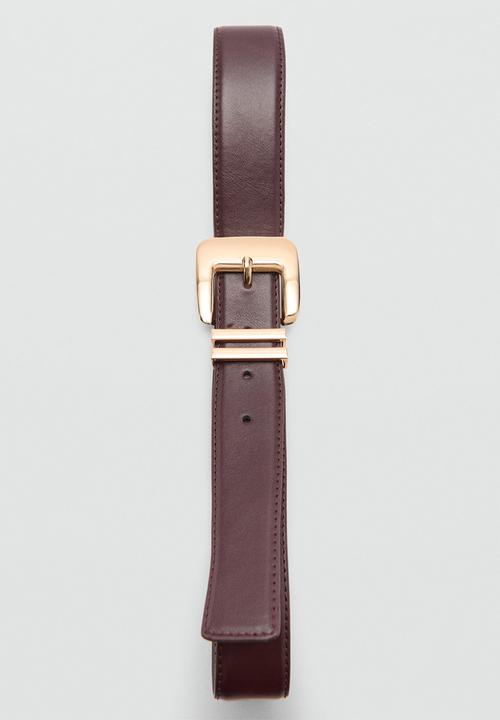 MANGO - Belt apen - brown