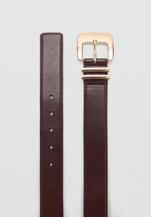 MANGO - Belt apen - brown